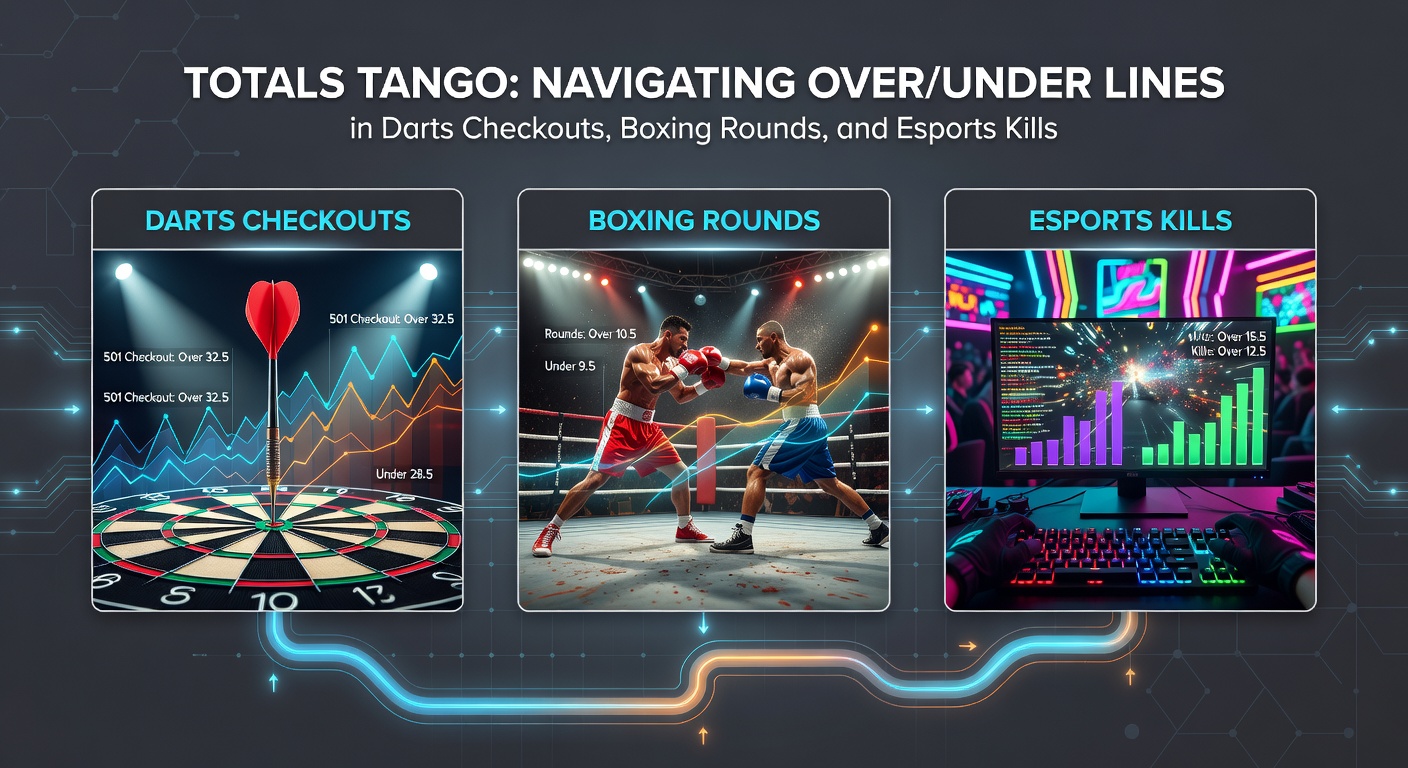Close-up of boxers trading blows in a tense round, overlaid with over/under betting line graphics