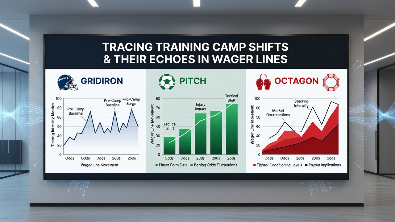 Analysis of wager line movements following training camp updates across multiple sports